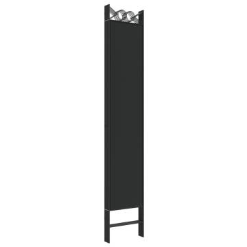 6-Panel Room Divider Black - 240x220 cm Fabric | Hipomarket