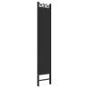 6-Panel Room Divider Black - 240x220 cm Fabric | Hipomarket