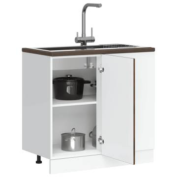 Sink Base Cabinet Lucca Smoked Oak - Stylish Storage Solution