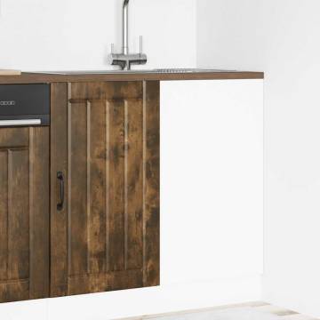 Sink Base Cabinet Lucca Smoked Oak - Stylish Storage Solution