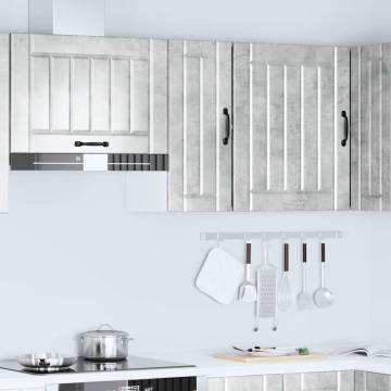 Kitchen Wall Cabinet Lucca Concrete Grey | Stylish & Durable