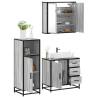 3 Piece Grey Sonoma Bathroom Furniture Set - Stylish & Durable