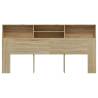 Headboard Cabinet Sonoma Oak - Stylish Storage Solution