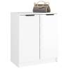 Elegant High Gloss White Shoe Cabinet - 59x35x70 cm