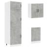 8 Piece Kitchen Cabinet Set Kalmar - Concrete Grey Design