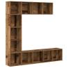 Book Cabinets 3 pcs Old Wood | Stylish Storage Solutions