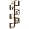 Wall Cube Shelves 6 pcs Brown Oak - Stylish Storage Solution