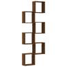 Wall Cube Shelves 6 pcs Brown Oak - Stylish Storage Solution