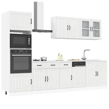 7 Piece Kitchen Cabinet Set - Kalmar High Gloss White