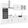  7 Piece Kitchen Cabinet Set Kalmar High Gloss White Engineered Wood Colour high gloss white Quantity in Package 1 Number of 