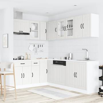 11 Piece Kitchen Cabinet Set Lucca - Elegant White Design