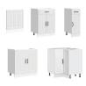 11 Piece Kitchen Cabinet Set Lucca - Elegant White Design