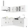  11 Piece Kitchen Cabinet Set Lucca Gloss White Engineered Wood Colour high gloss white Quantity in Package 1 Number of 