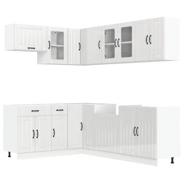 11 Piece Kitchen Cabinet Set Lucca - Gloss White | HipoMarket