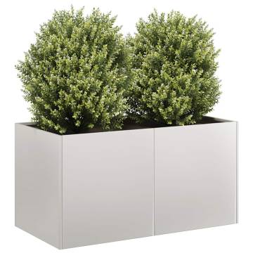 Stylish Stainless Steel Planter 80x40x40 cm - Hipomarket