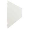 Lawn Edgings 10 pcs White 15x103 cm Cold-rolled Steel