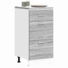  Bottom Cabinet Grey Sonoma 40x46x81.5 cm Engineered Wood Colour grey sonoma Quantity in Package 1 Model 1x bottom cabinet (3 drawers) 40 cm Number of 