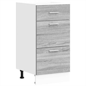 Grey Sonoma Bottom Cabinet 40x46x81.5 cm | HipoMarket