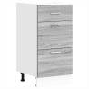 Grey Sonoma Bottom Cabinet 40x46x81.5 cm | HipoMarket