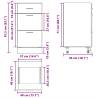 Grey Sonoma Bottom Cabinet 40x46x81.5 cm | HipoMarket