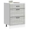  Kitchen Base Cabinet Lucca Grey Sonoma Engineered Wood Colour grey sonoma Quantity in Package 1 Model 1x bottom cabinet (3 drawers) 60 cm Number of 