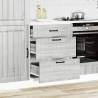 Lucca Grey Sonoma Kitchen Base Cabinet - Ample Storage & Style