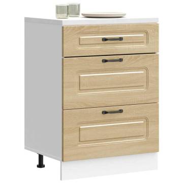 Kalmar Sonoma Oak Kitchen Base Cabinet | Hipomarket UK