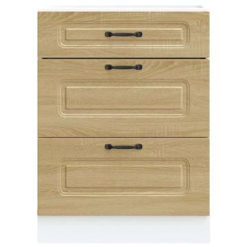 Kalmar Sonoma Oak Kitchen Base Cabinet | Hipomarket UK