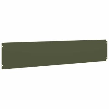 Lawn Edgings 10 pcs Olive Green Cold-Rolled Steel | HipoMarket