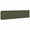 Lawn Edgings 10 pcs Olive Green 25x103 cm Cold-rolled Steel