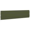 Lawn Edgings 10 pcs Olive Green 25x103 cm Cold-rolled Steel