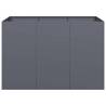 Stylish Anthracite Steel Planter - 120x80x80 cm | Hipomarket