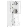 Highboard High Gloss White - Stylish Storage | HipoMarket