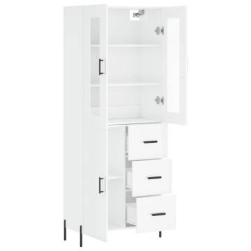 Highboard High Gloss White - Stylish Storage | HipoMarket