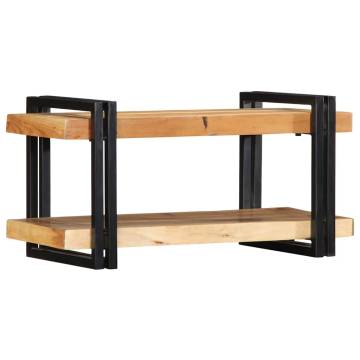 Stylish Wall Shelf 70x33 cm - Solid Acacia Wood | Hipo Market