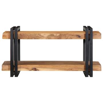 Stylish Wall Shelf 70x33 cm - Solid Acacia Wood | Hipo Market