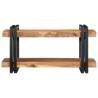 Stylish Wall Shelf 70x33 cm - Solid Acacia Wood | Hipo Market