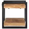 Stylish Wall Shelf 70x33 cm - Solid Acacia Wood | Hipo Market