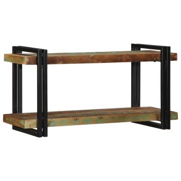 Multicolour Wall Shelf - Solid Reclaimed Wood | HipoMarket