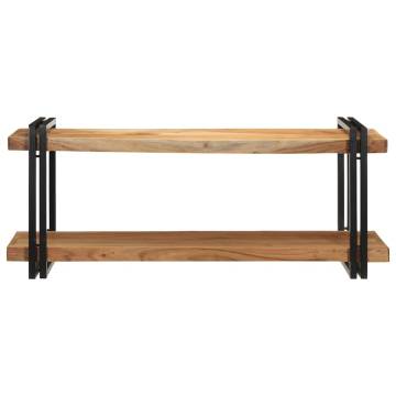 Wall Shelf 110x33x45 cm - Solid Acacia Wood | HipoMarket