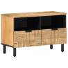 Stylish Brown TV Cabinet - 70x33x46 cm Solid Mango Wood