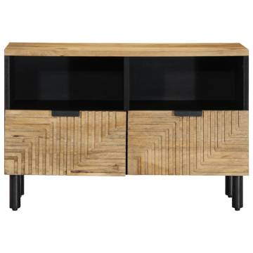 Stylish Brown TV Cabinet - 70x33x46 cm Solid Mango Wood