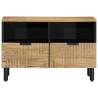 Stylish Brown TV Cabinet - 70x33x46 cm Solid Mango Wood