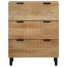 Stylish Brown Mango Wood Sideboard | 60x33x75 cm