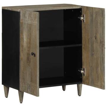 Light Grey Sideboard 60x33.5 cm - Solid Mango Wood