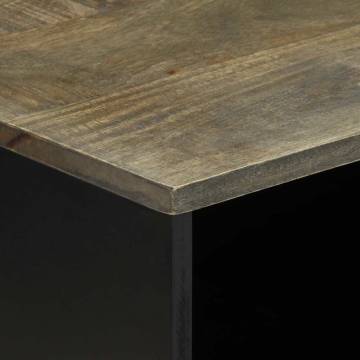 Coffee Table Light Grey - Solid Mango Wood 80x50x40 cm