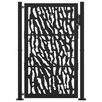 Garden Gate Black 105x155 cm - Steel Trace Design