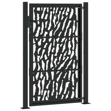 Garden Gate Black 105x155 cm - Steel Trace Design