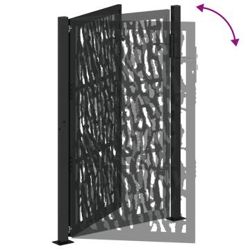 Garden Gate Black 105x155 cm - Steel Trace Design