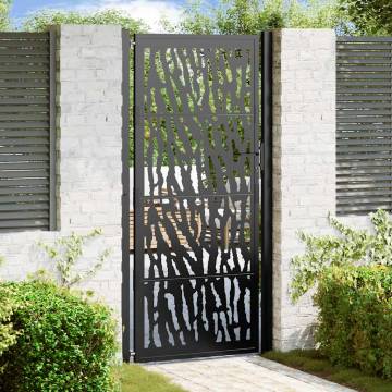 Garden Gate Black 105x205 cm - Elegant Steel Design